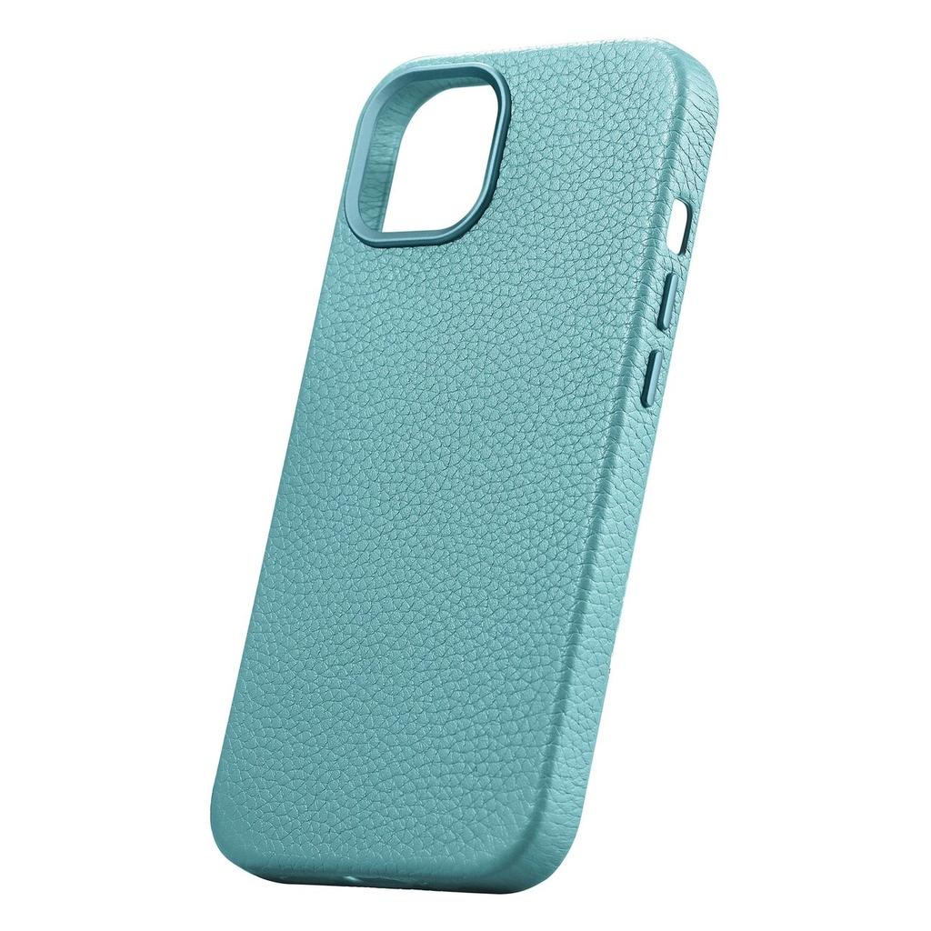 Icarer Litchi Premium Leather Case Skórzane Etui Iphone 14 Plus Magnetyczne Z Magsafe Zielony (Wmi14220711-Gn)