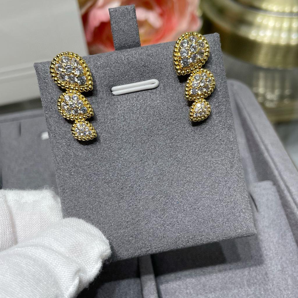 Hot Brand Vintage Earrings for Women Luxury Jewelry Fashion Water Drop Designer Eardrop Pure 925 Sliver Party Stud Earrings