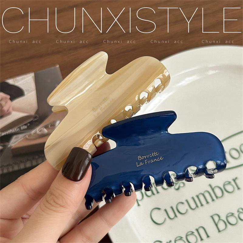 2024 High-End Korean Acetate Hair Bun Claw Clip for Women - Autumn/Winter Collection