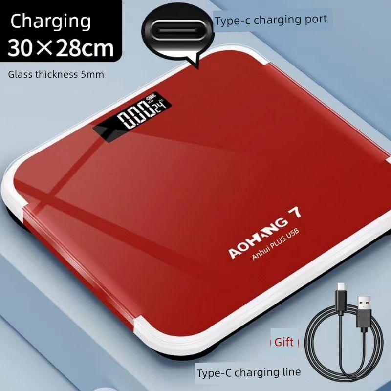 Body Scale Electronic Scale Weighing Scale Rechargeable Household Accurate Increase Weighing Device Weight Weighing Meter Durable