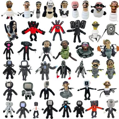 44 pièces Peluches Caméraman TV Man Peluches Jouet en Peluche Nouveauté Skibidi Speaker Skibidi Toilette Peluche Remplie Enfants Jouet Doux