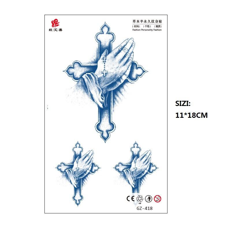 Herbal Juice Long-Lasting Non-Reflective Tattoo Sticker Gradual Change Non-Reflective Gz Series Keep For 15 Days
