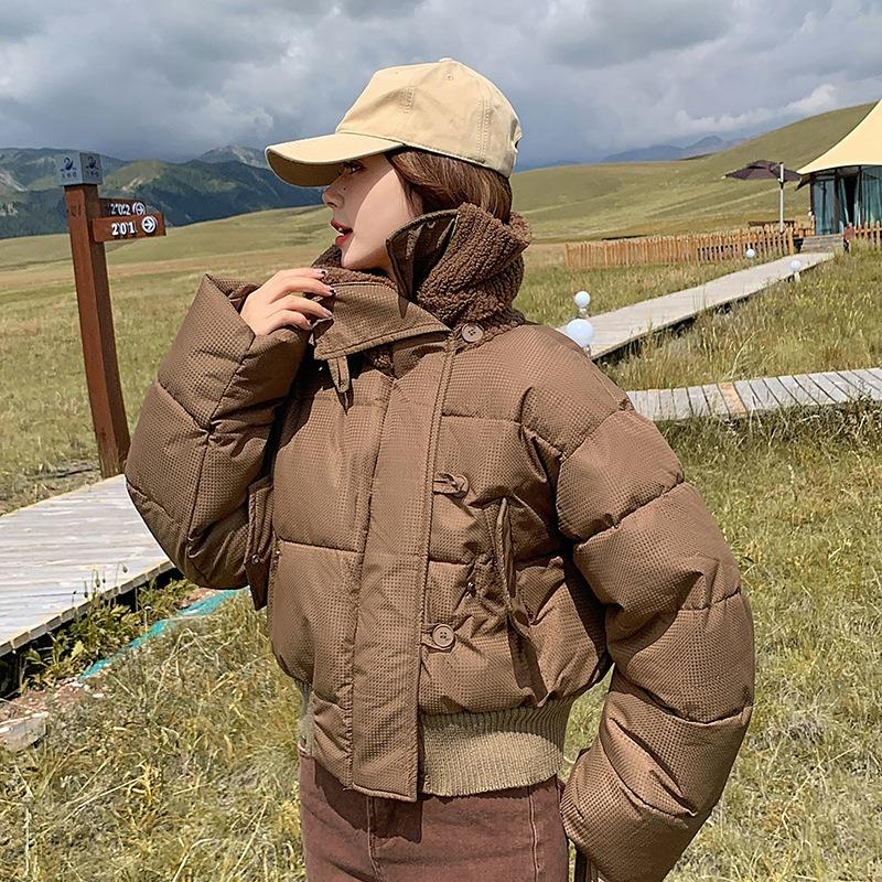 New winter cotton-padded clothes women's short loose design cotton-padded clothes small thickened cotton-padded jacket