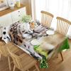 Leopard Rectangular Tablecloth African Safari Animals Tablecloth Home Decor for Outdoor Travel Picnic Mat Kitchen Dining Room