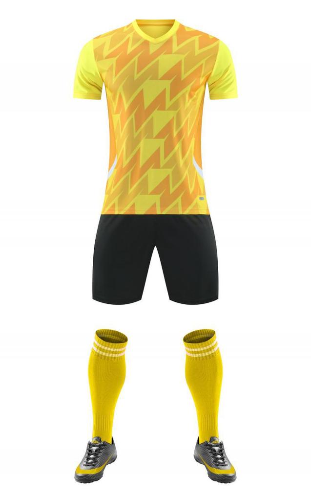 Short Sleeve Football Uniform Set Competition Training Team Uniform Adult Football Jersey Men'S And Women'S Suit Quick Dry Breathable 8022