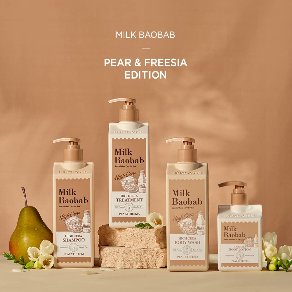Milk Baobab [Official] High Cera Body Wash 500ml, 3 Scents (Pear & Freesia)