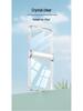 Samsung Z Flip7 Transparent Magnetic Hinge Phone Case with Full Coverage Airbag Protection