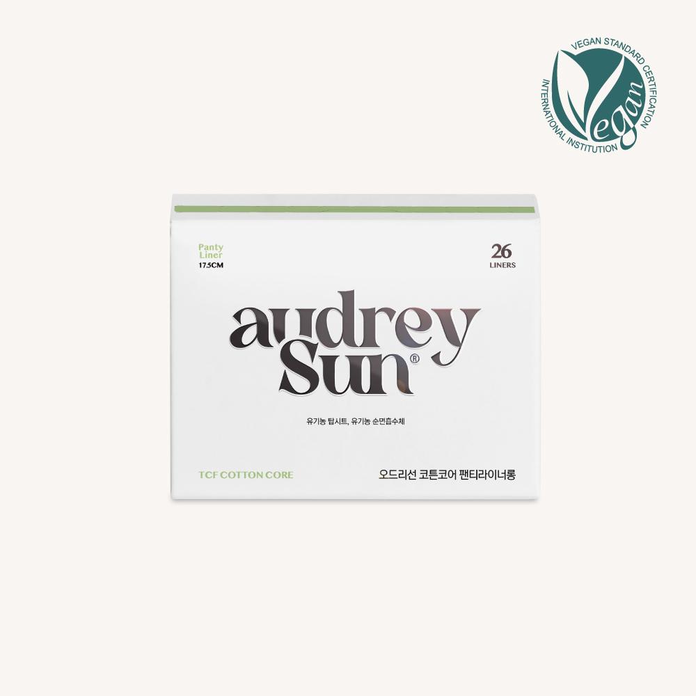 

Audrey Sun TCF Double Core Sanitary Pads (Choose 1 of 3) (Medium 12P / Large 10P / Panty Liner 26P) 26 panty liners