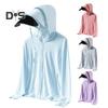 Women's Sun Protection Hoodie Jacket UV Blocking Long Sleeve Cooling Sun Shirt Casual Windbreaker Sportswear for Summer Outdoor Hiking