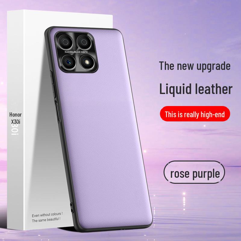 Honor X30i Mobile Phone Liquid Leather Case, Durable and Protective Against Falls and Stains. One-piece Design, Ready To Ship.