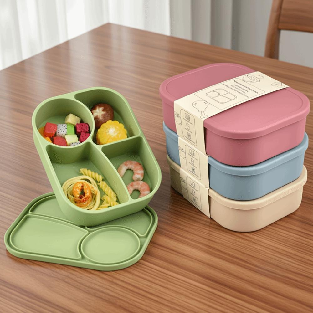 Leak Proof Lunch Container Heat Resistant Picnic Box Portable Food Box Student