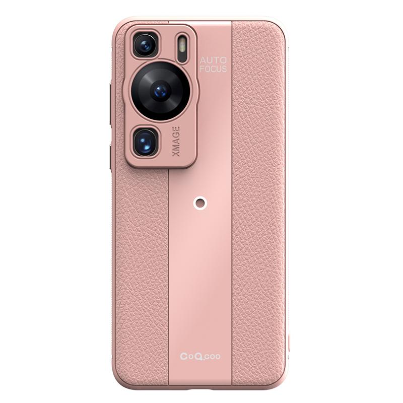 Q.COO For Huawei P60/P60 Pro Fall Proof Case PU Leather+TPU+Acrylic Phone Shell