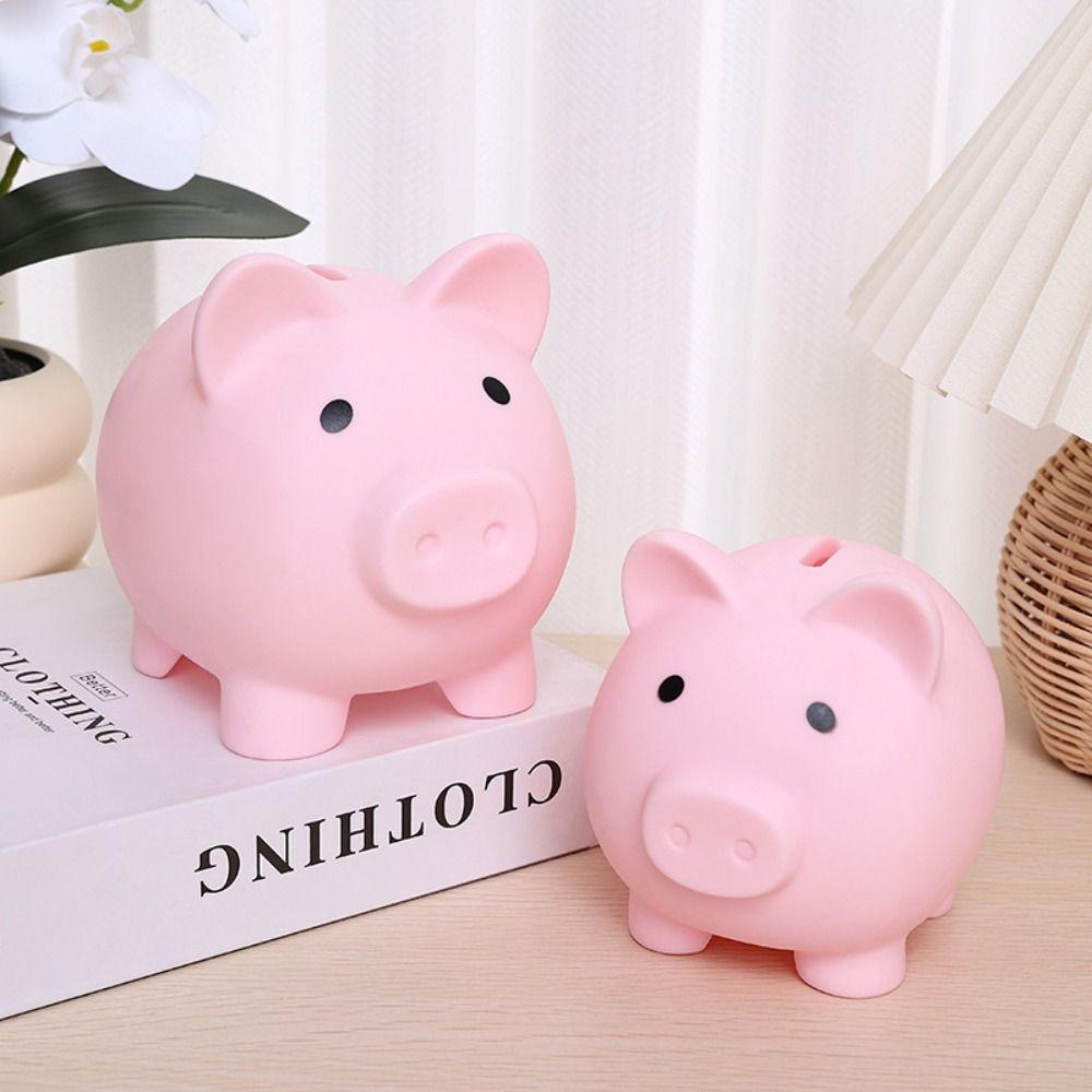 Cartoon Pig Piggy Money Saving Box Enough-capacity Piggy Desktop Ornaments  Manage Funds