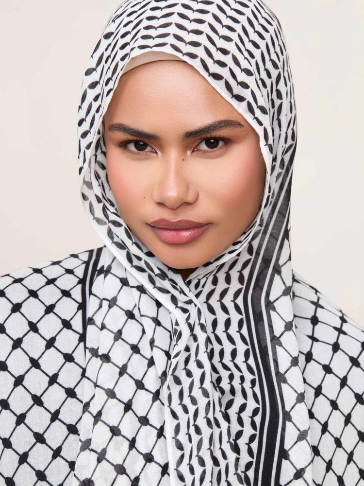Yto Scarf Women's Keffiyeh Modal Hijabs For Woman Premium Hijab Scarf Cotton Headscarf Long Prayer Muslim Arab Headwrap Turban Shawl Bandana