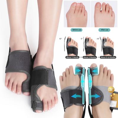 1 Pair Adjustable Bunion Corrector Bunion Fix Splint Pain Relief Hallux Valgus Big Toe Straightener Orthopedic Bunion Correction