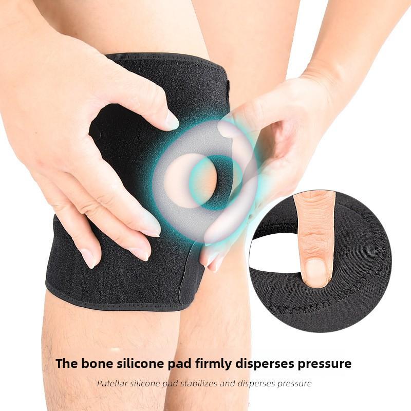 Open Knee Pads Compression Straps Squat Skipping Rope Sports Support Knee Pads Running Cycling Outdoor Mountaineering Protective Gear