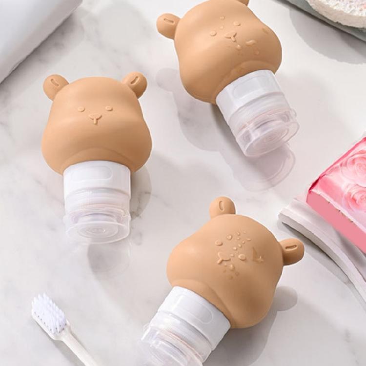 Silicone Bear Travel Bottle Leak Proof Squeezable Refillable Travel Accessories
