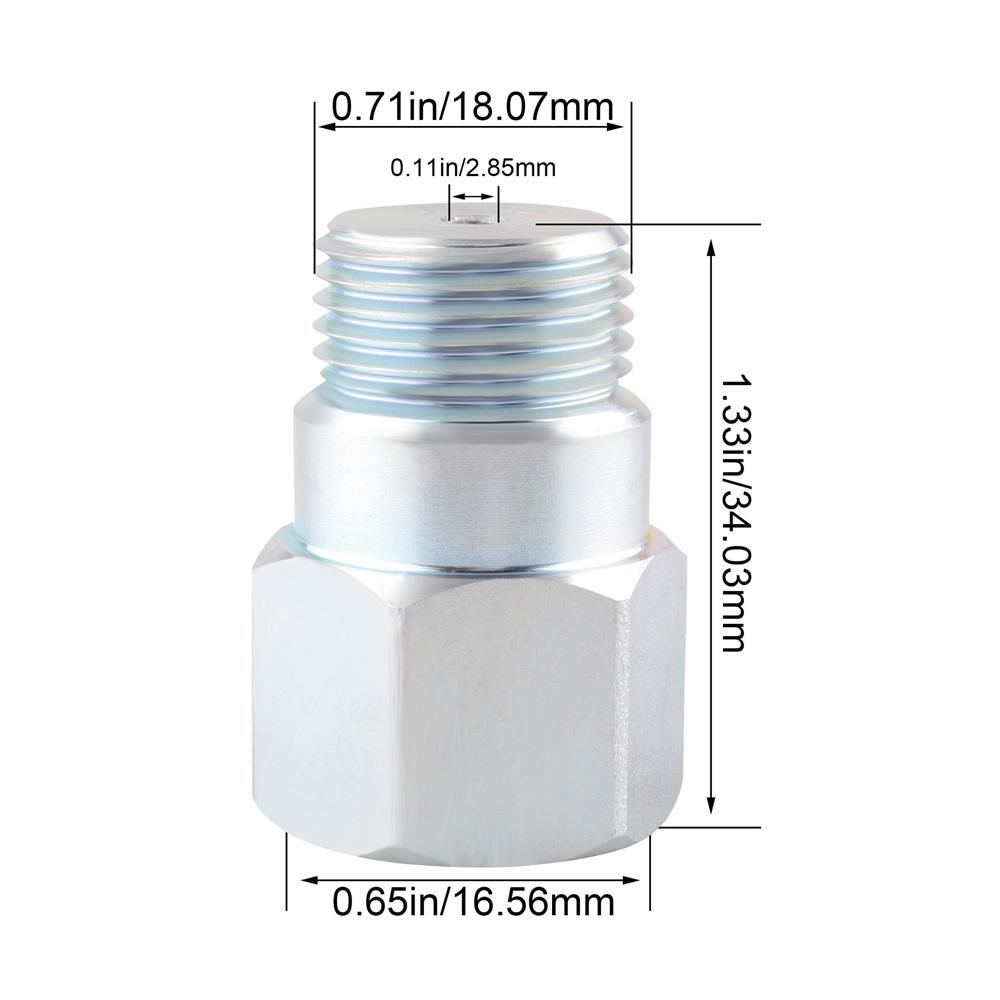 General M18*1.5 Thread O2 Lambda Sensor Spacer Extender 34mm Exhaust Catalytic Converter