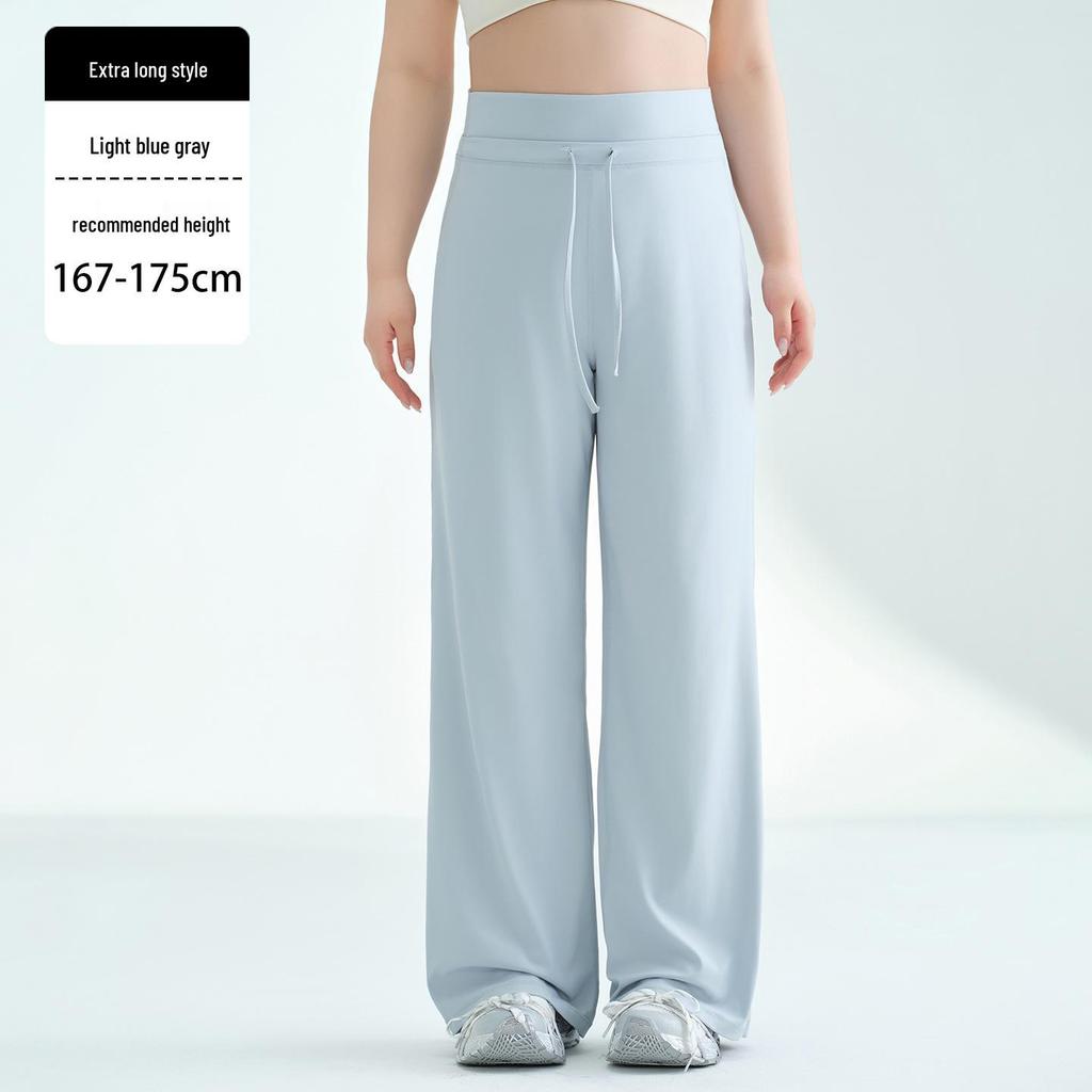 Women's Fleece-Lined Wide-Leg Sports Pants: Loose Fit, Plus Size (up to 220 Jin), Perfect for Running, Yoga, and Fitness.