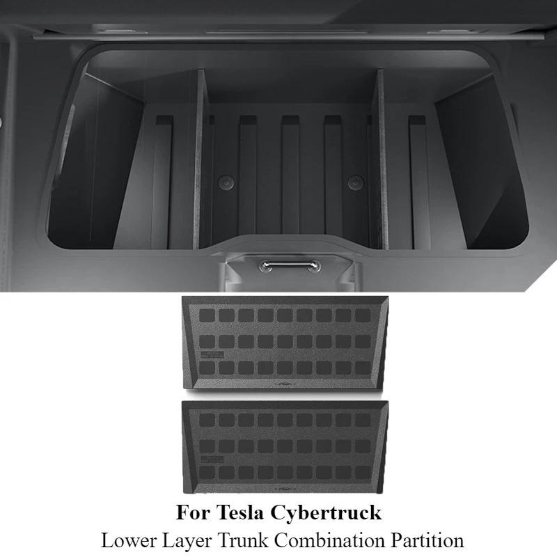 Lower Layer Trunk Combination Partition For Tesla Cybertruck 2025 2025 Truck Bed Container Organizer Board Interior Accessories