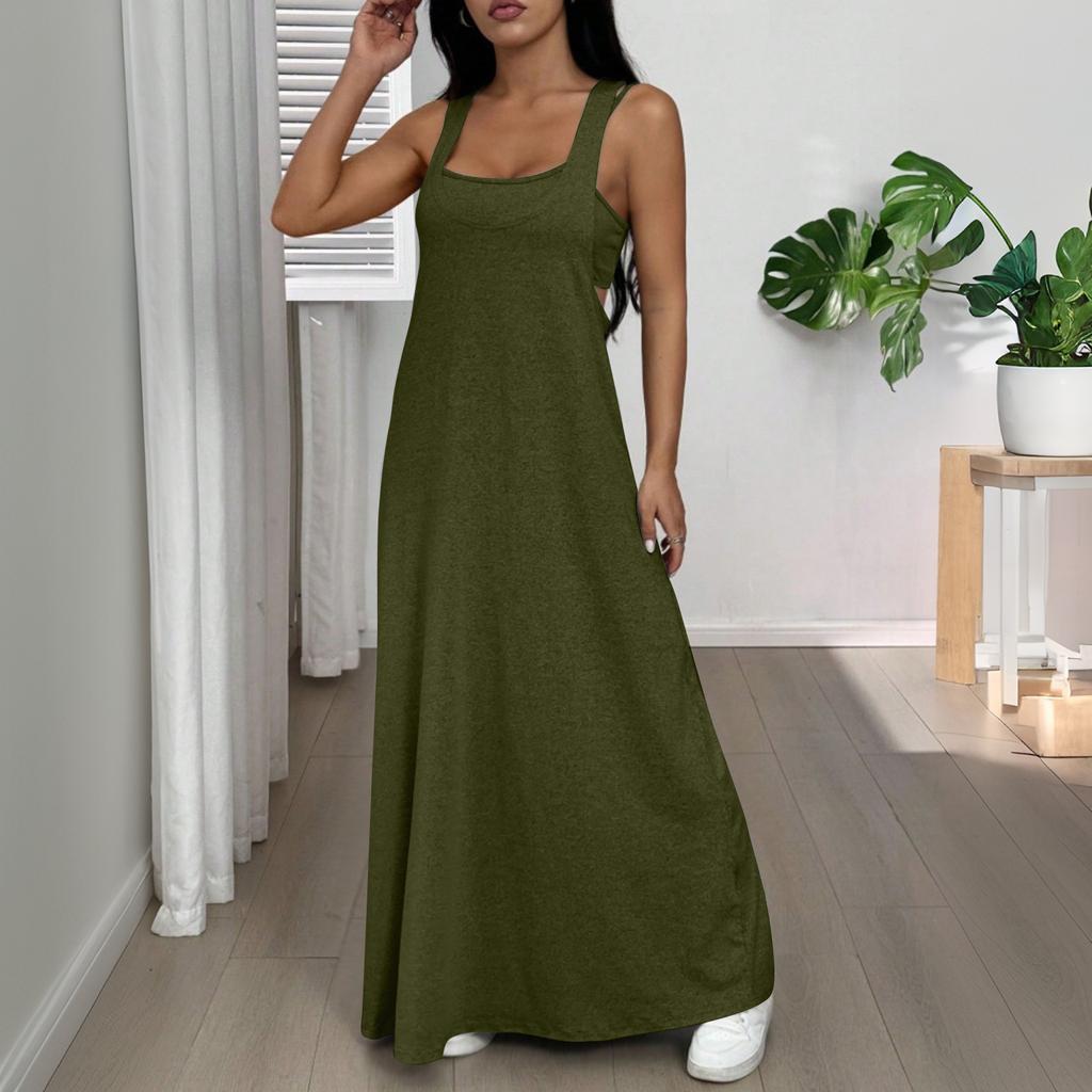 Completo da Donna Due Pezzi Abito Canotta Casual Largo Senza Maniche Outfit Estivo Tessuto Leggero Morbido Vestibilità Comoda