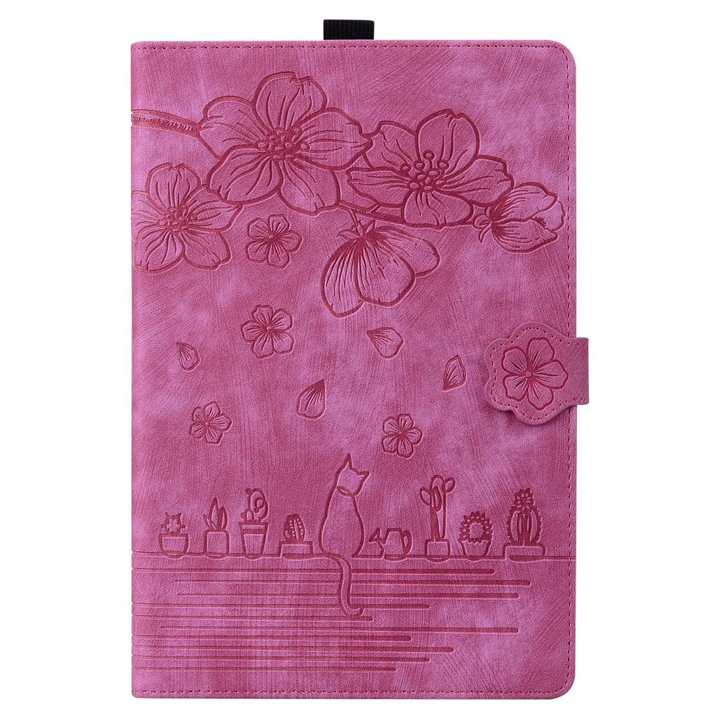 For Xiaomi Redmi Pad SE 4G 8.7 inch Case Card Slots Leather Tablet Stand Folio Cover Flower Cat