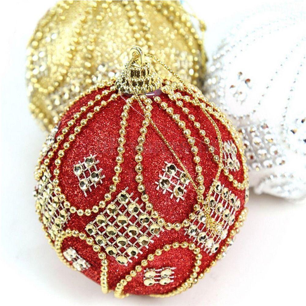 Pianka bożonarodzeniowa Rhinestone brokatowe kulki dekoracyjna bombka świąteczna ozdoba choinkowa strona główna
