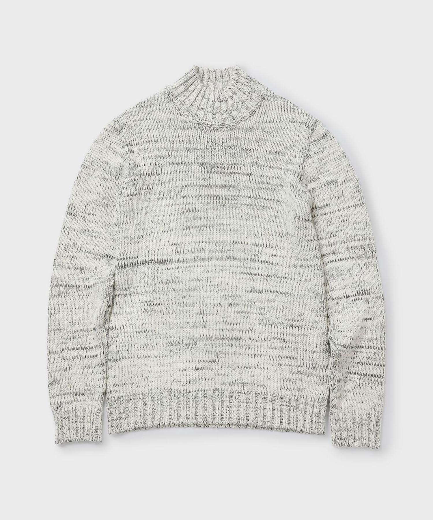 Panicalle Brown Mock Neck Striped Knit Brown/L