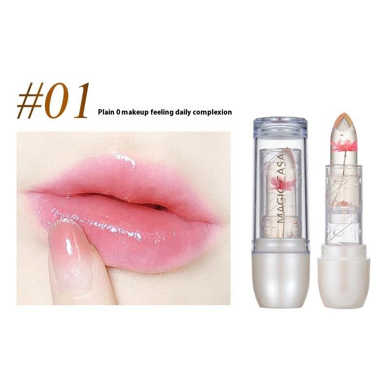 Transparent Moisturizing Jelly Dried Flower Temperature Changing Lipstick Moisturizing Color Changing Lipstick Lipstick