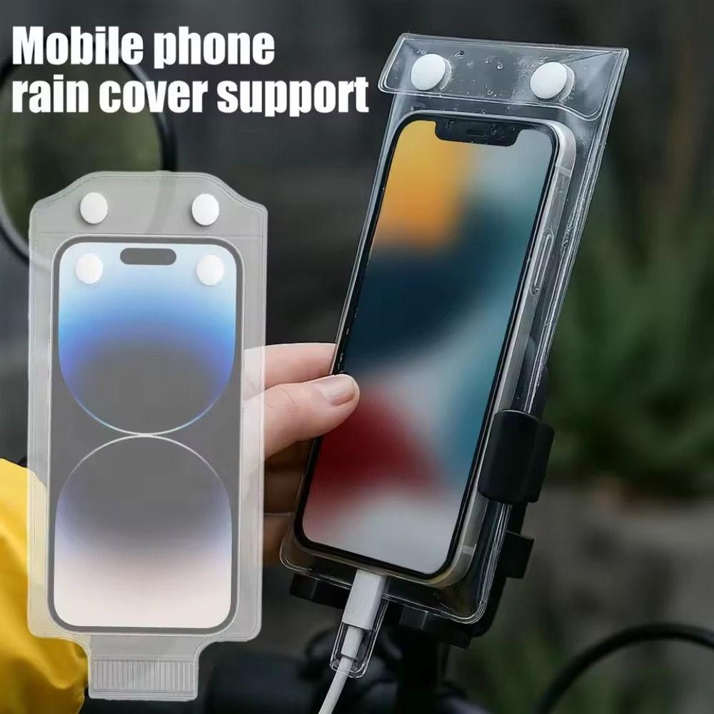Transparent Biking Cycling Waterproof Covers for IPhone Samsung Mi For Electric Vehicle Bike