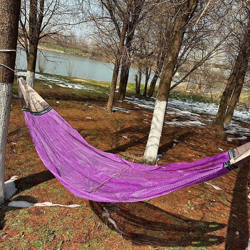 Travel Portable Folding Hammock Garden Terrace Balcony Hanging Hammock Camping Survival Hunting Rest Nets