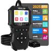 OBD2 Scanner Diagnostic Tool, Check Engine Light Car Code Reader With Reset, Battery Tester, Live Data, Freeze Frame, I/M Readiness, Car Scanner