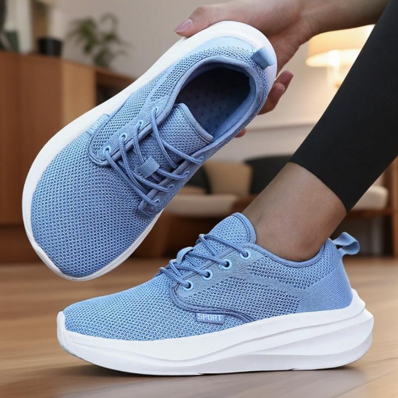 

Women s Sneakers Breathable Mesh Wide Toe Casual Shoes Comfortable Fitness Training Sneakers Shoes for women with Free Shipping 36 небесно-голубой