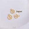 14K Gold Plated Ruyi Fu Character Pendant Bracelet - Auspicious Charm Jewelry