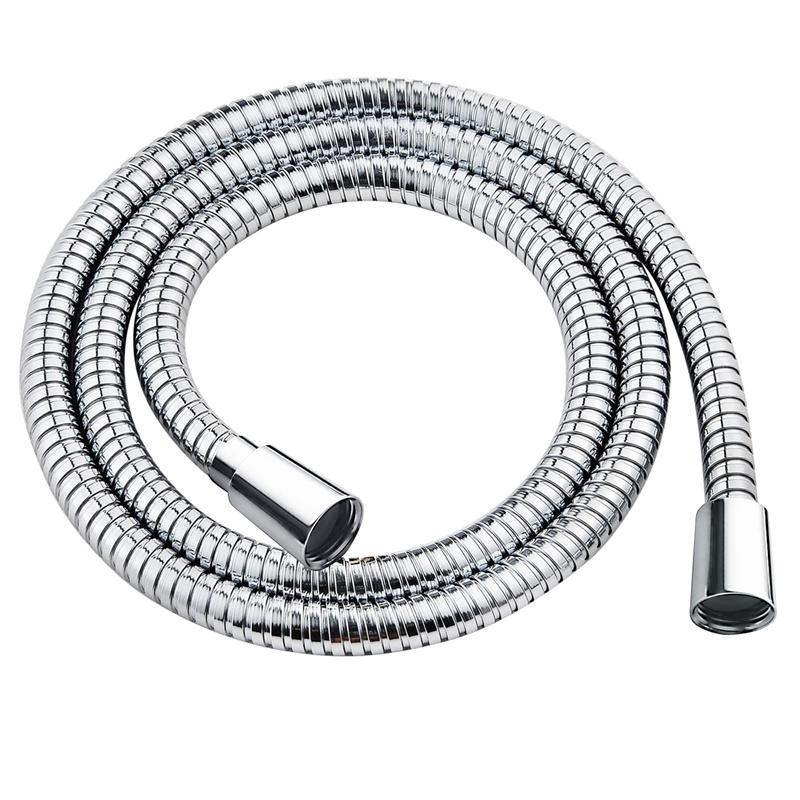 Luxury High Quality Stainless Steel Thread 1.5M Shower Hose Flexible Metal Shower Tube Shower Flexible Hose (Black,1.5m)