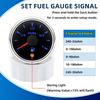 7 Color LED Auto Car 2"52mm Fuel Level Gauge with Flashing Alarm 0-190ohm Fuel Level Sensor 100-600mm  for Marine Boat