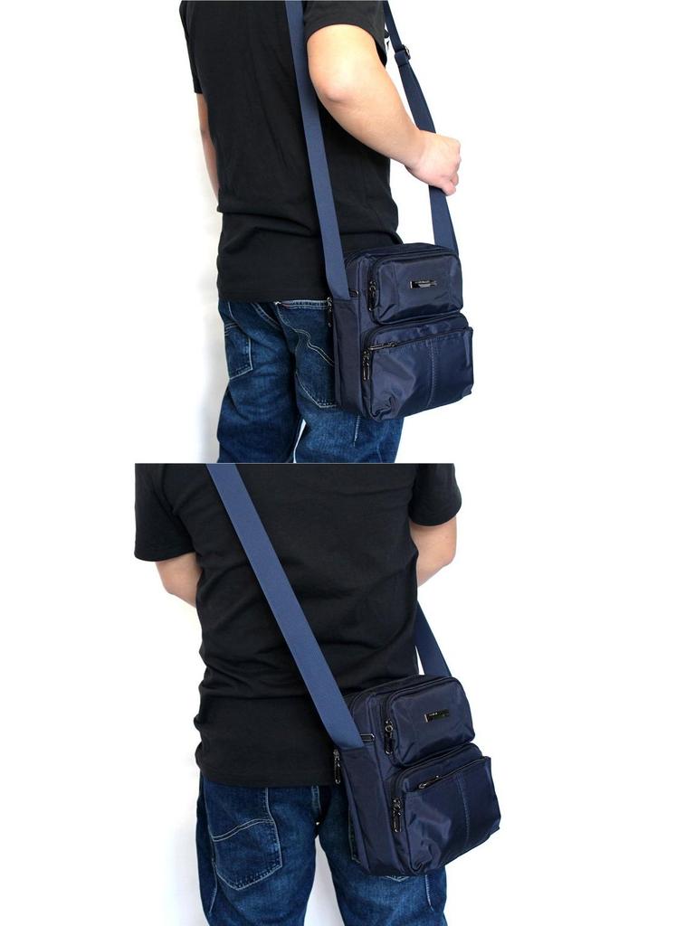 2025 Korean Style Men's Waterproof Oxford Canvas Crossbody Bag - Casual Travel Shoulder Backpack
