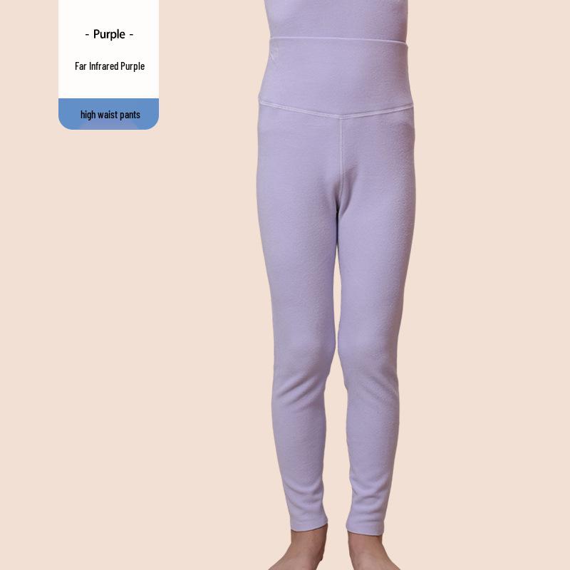 Children's High Waist Warm Autumn/Winter Pants - Boys' and Girls' Cozy Belly-Shaping Trousers