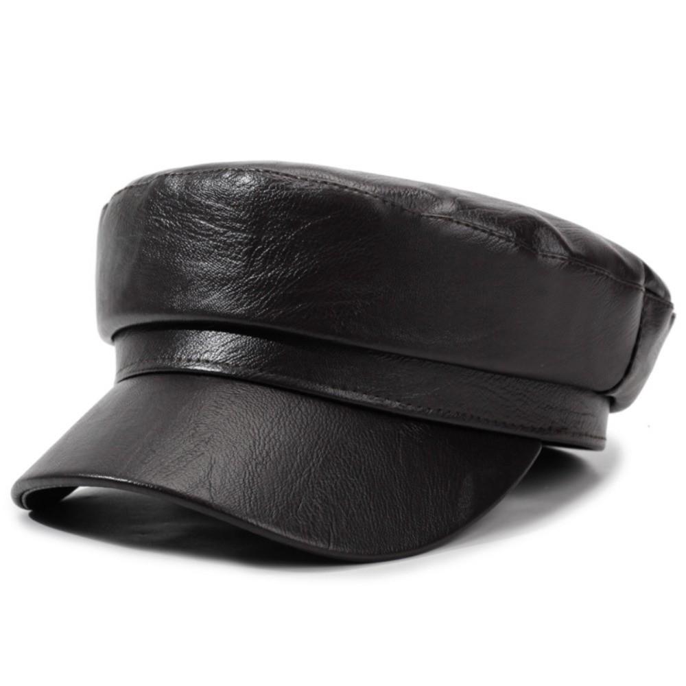 Short Brim Newsboy Cap Adjustable Beret Cap Casual Peaked Cap  Travel Use