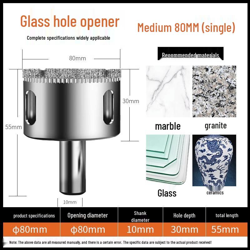 6mm Multifunktionales Fliesen- & Marmor-Glasbohrer-Set zum Lochbohren