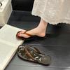 Korean Style Transparent Jelly Flip-Flops for Women - Summer Crystal Beach Slippers
