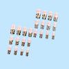24Pcs Press On Nail Glitters Leopard Designs Full Cover Acrylic False Nail Artificial Nail Manicure Nail Art for Women