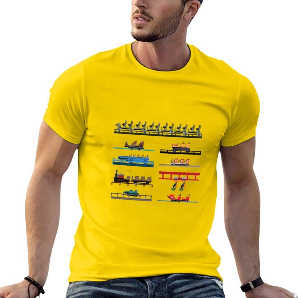 Walibi Belgium Coaster Cars Design T-Shirt graphic tee shirt tees custom t shirt men t shirt