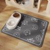 2pcs Pet Feeding Floor Mat Water-absorbing Cool and Non-slip Mat Special Wipe-free Pet Pad