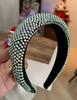 3cm Width Crystal Luxury Girl's Handmade Beaded Hairband Braided Rhinestone Bead Headband
