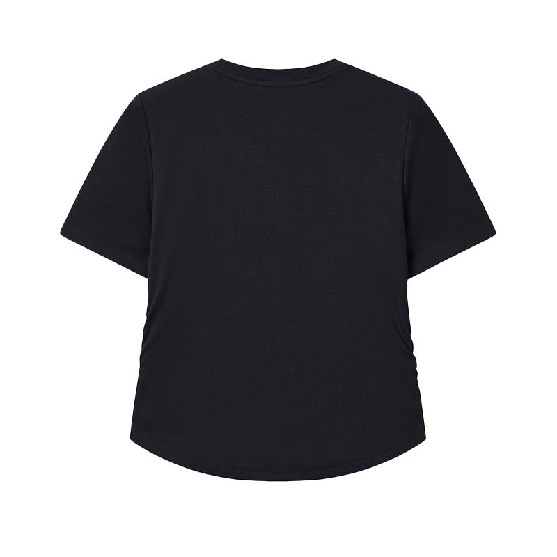 Fila Original Simple Classic Casual Embroidered Dog Slim Fit Short Sleeve T-Shirt Women Tops F61W629108FNV