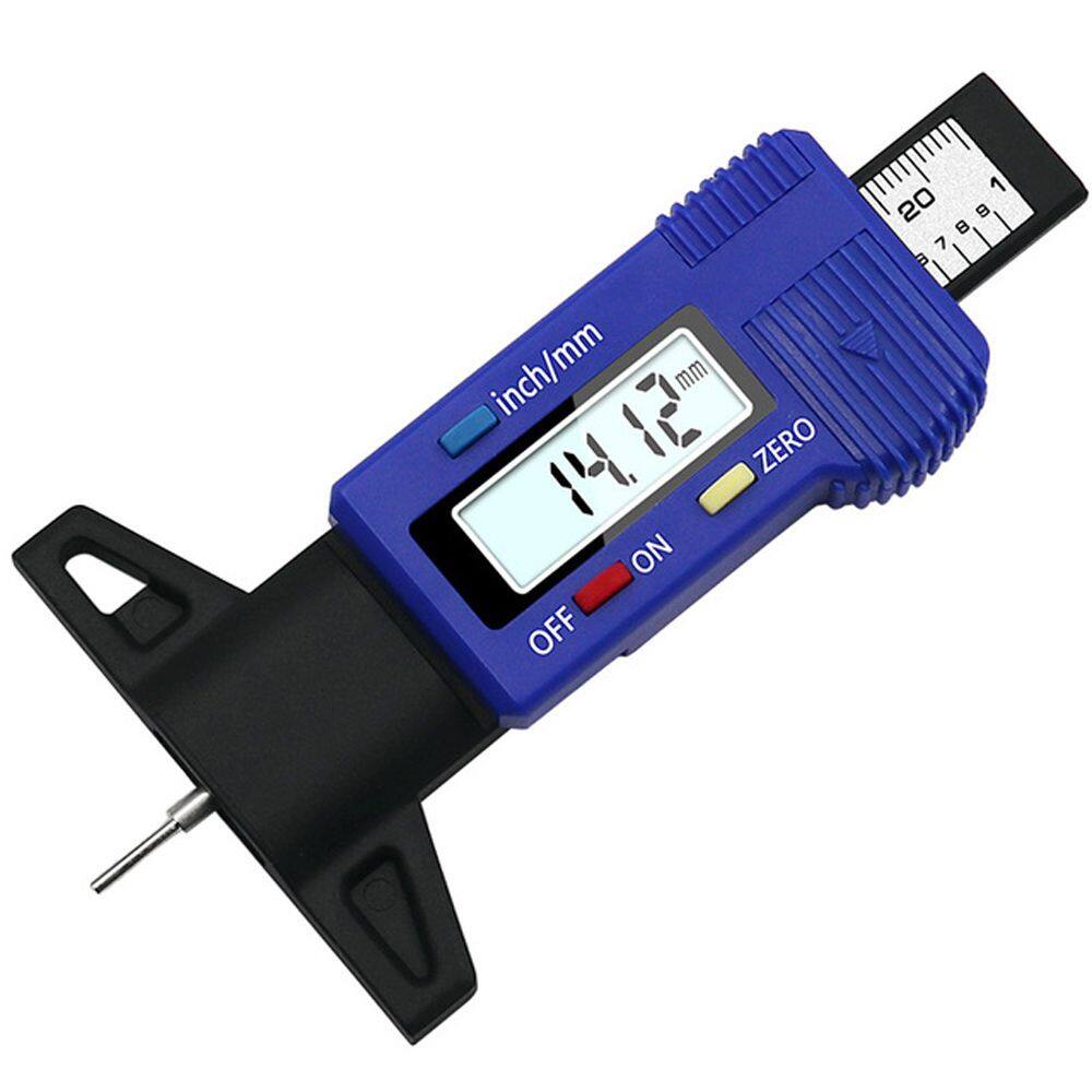 Digital Display Car Tyre Tire Tread Depth Gauge Meter Measurer Tool Caliper Thicknes Gauge Brake Pad Shoe Wear Monitoring System