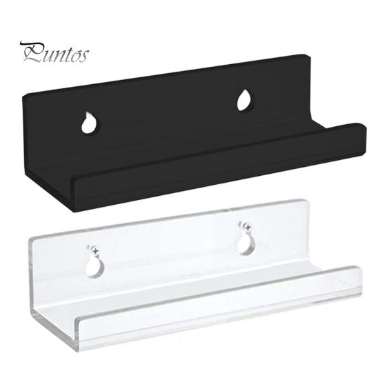 1Pc/6Pcs Clear Acrylic Vinyl Record Shelf Wall Mount Sleek Music Album Display Floating Shelves Record Holder