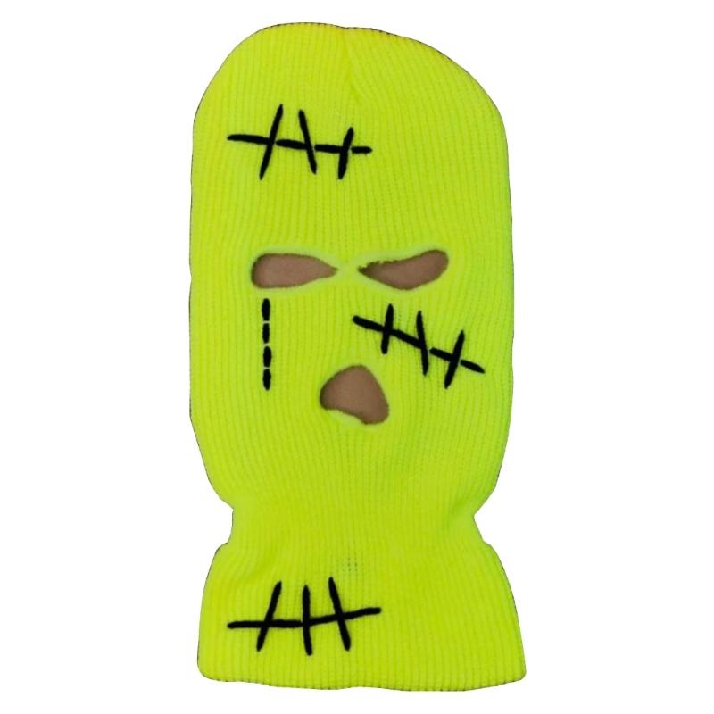 Color Matching Design Handmade Ox Horn Hat Soft Winter Warmer Knitted Hat Cold Winter Presents for Students Teenagers