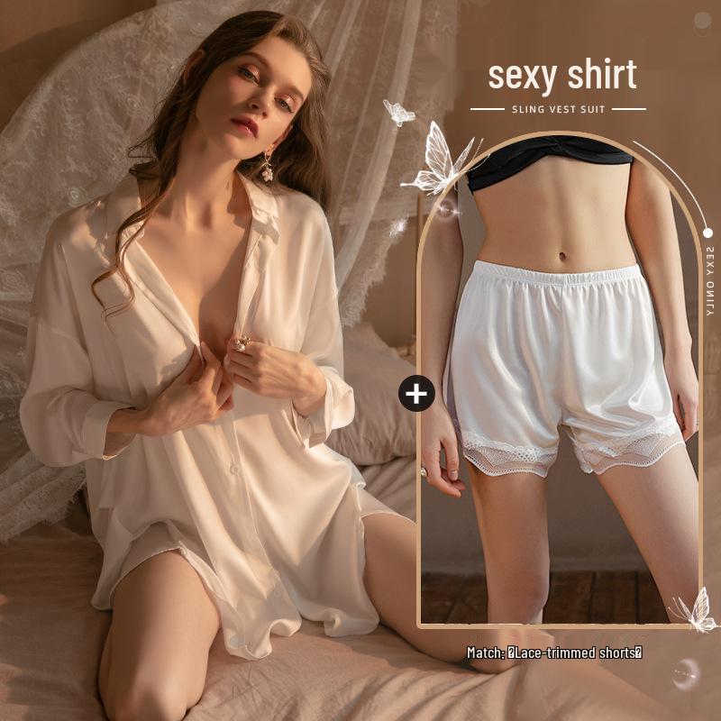 Xianyi Women's Sexy Boyfriend Style Summer Pajamas: Thin, High-End, Plus Size, Wearable Outside.